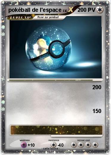 Pokemon pokéball de l'espace