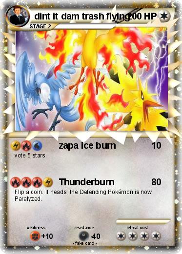 Pokemon dint it dam trash flying