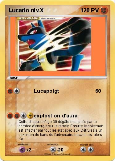 Pokemon Lucario niv.X