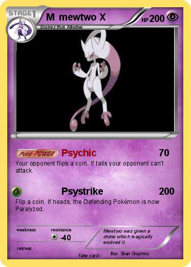 Pokemon M  mewtwo X