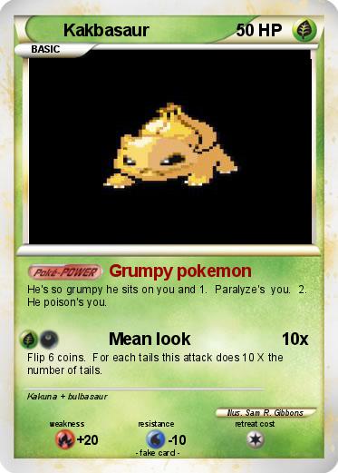 Pokemon Kakbasaur