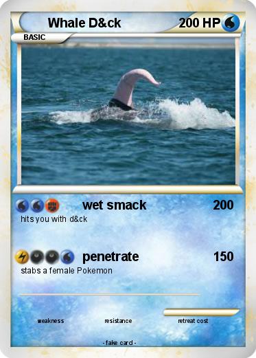 Pokemon Whale D&ck