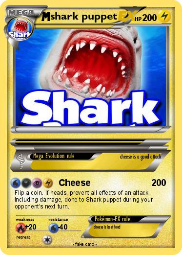 Pokemon shark puppet