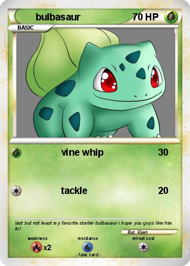 Pokemon bulbasaur
