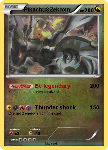 Pokemon Pikachu&Zekrom