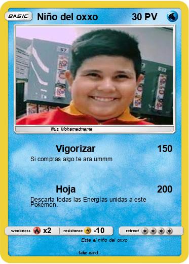 Pokemon Niño del oxxo