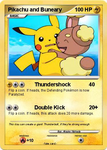 Pokemon Pikachu and Buneary