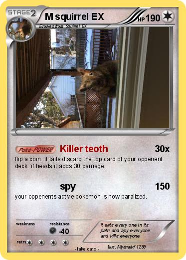 Pokemon M squirrel EX