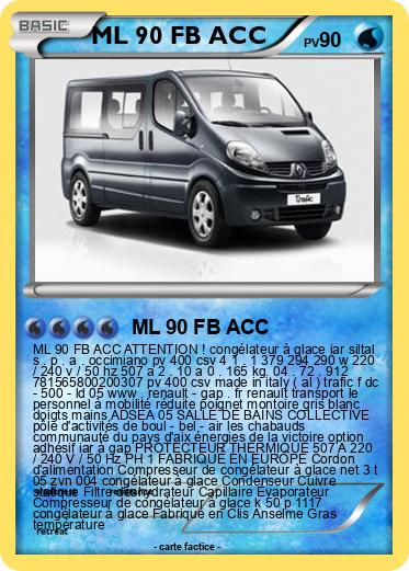 Pokemon ML 90 FB ACC