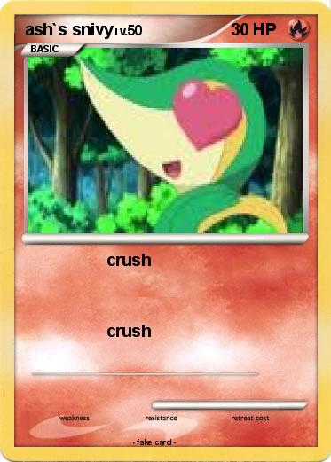 Pokemon ash`s snivy