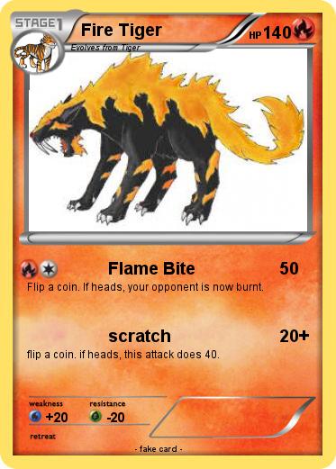 Pokemon Fire Tiger