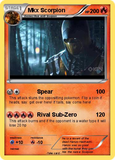 Pokémon Mkx Scorpion - Spear - My Pokemon Card