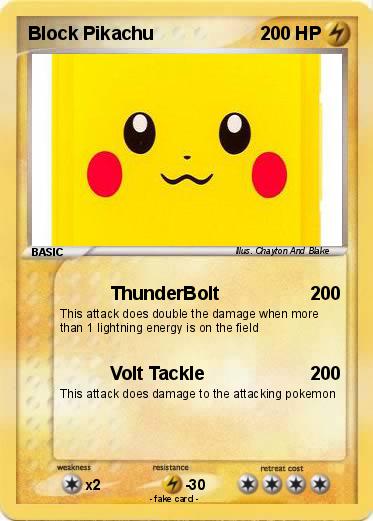 Pokemon Block Pikachu