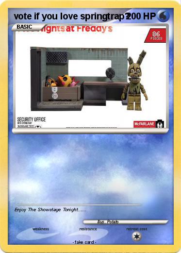 Pokemon vote if you love springtrap?