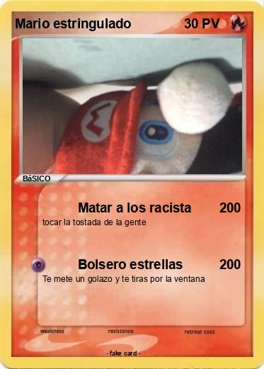 Pokemon Mario estringulado