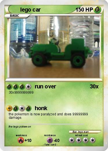 Pokemon lego car