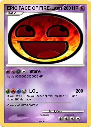 Pokemon EPIC FACE OF FIRE