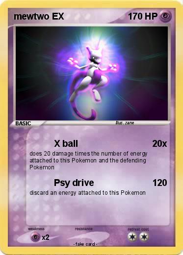 Pokemon mewtwo EX
