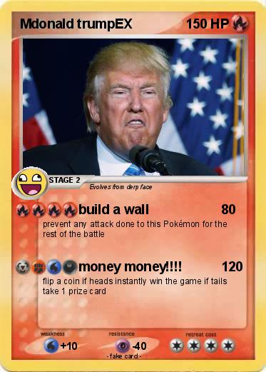 Pokemon Mdonald trumpEX