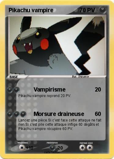 Pokemon Pikachu vampire