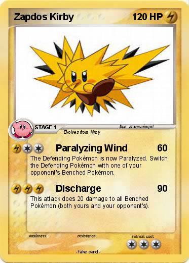 Pokemon Zapdos Kirby