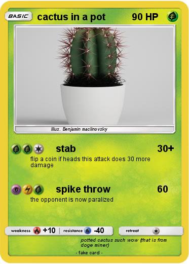 Pokemon cactus in a pot