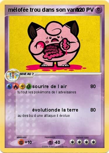 Pokemon mélofée trou dans son vantre