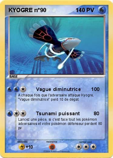 Pokemon KYOGRE n°90                   1