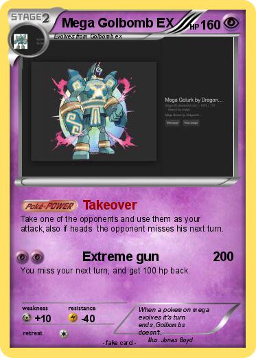 Pokemon Mega Golbomb EX