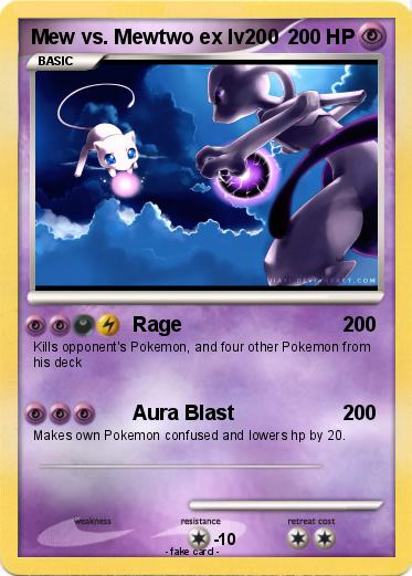 Pokemon Mew vs. Mewtwo ex lv200