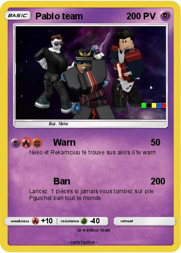 Pokemon Pablo team