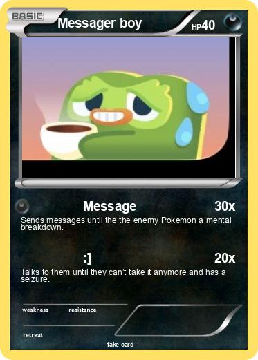 Pokemon Messager boy