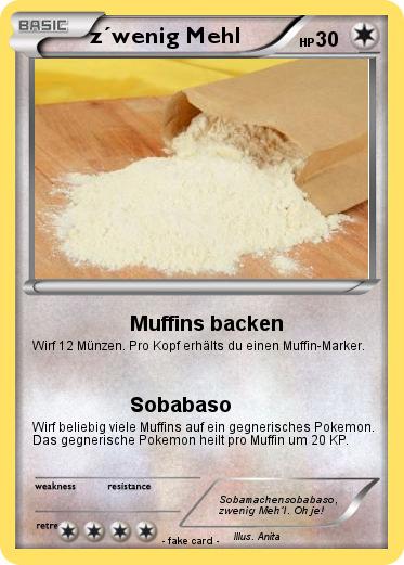 Pokemon z´wenig Mehl