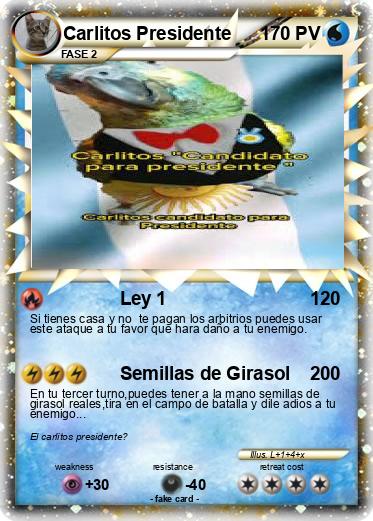 Pokemon Carlitos Presidente