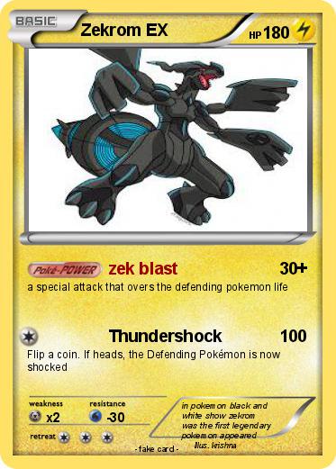 Pokemon Zekrom EX
