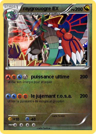 Pokemon raygrouogre EX