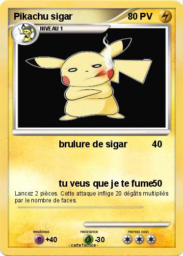 Pokemon Pikachu sigar