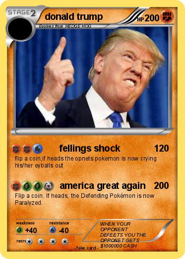 Pokemon donald trump