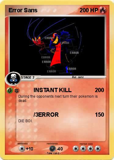 Pokemon Error Sans