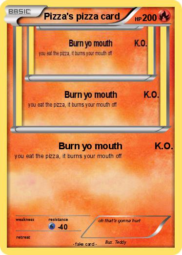 Pokemon Pizza's pizza card