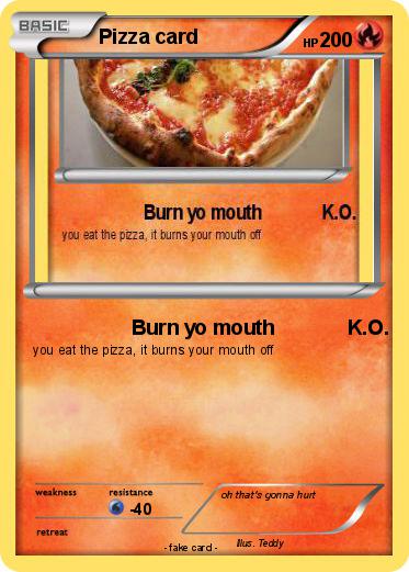 Pokemon Pizza card