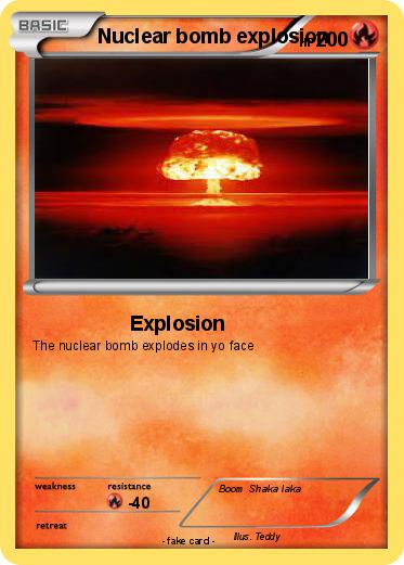 Pokemon Nuclear bomb explosion