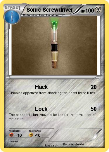 Pokemon Sonic Screwdriver