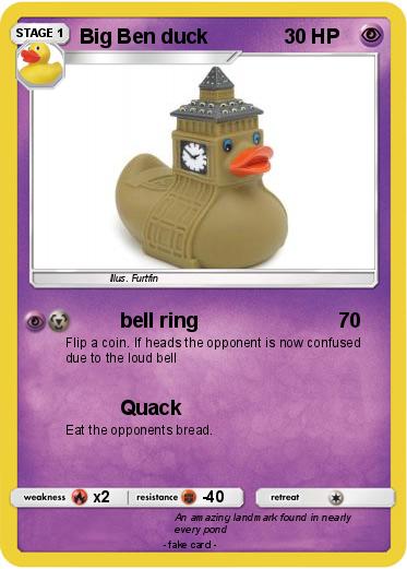 Pokemon Big Ben duck