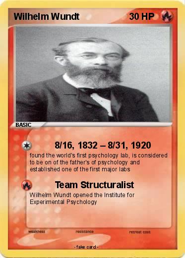 Pokemon Wilhelm Wundt