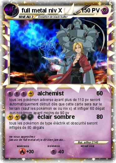 Pokemon full metal niv X
