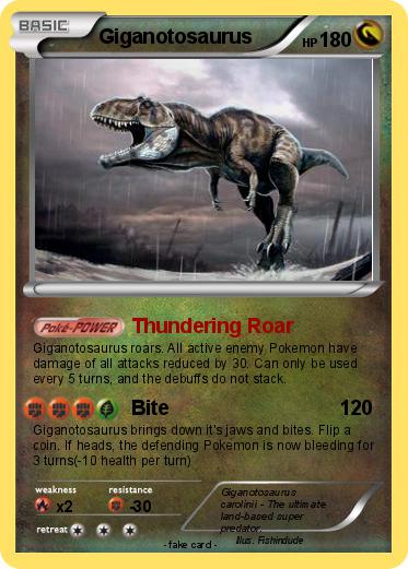 Pokemon Giganotosaurus
