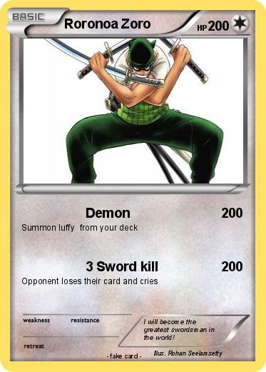 Pokemon Roronoa Zoro