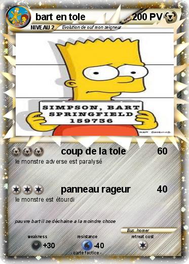 Pokemon bart en tole