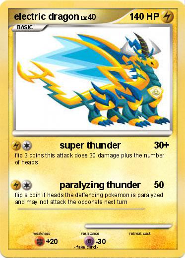 Pokemon electric dragon
